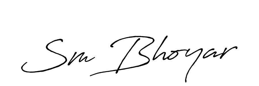 It looks lik you need a new signature style for name Sm Bhoyar. Design unique handwritten (Antro_Vectra_Bolder) signature with our free signature maker in just a few clicks. Sm Bhoyar signature style 7 images and pictures png