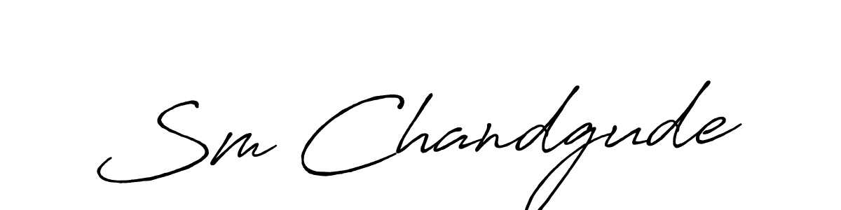 Also we have Sm Chandgude name is the best signature style. Create professional handwritten signature collection using Antro_Vectra_Bolder autograph style. Sm Chandgude signature style 7 images and pictures png