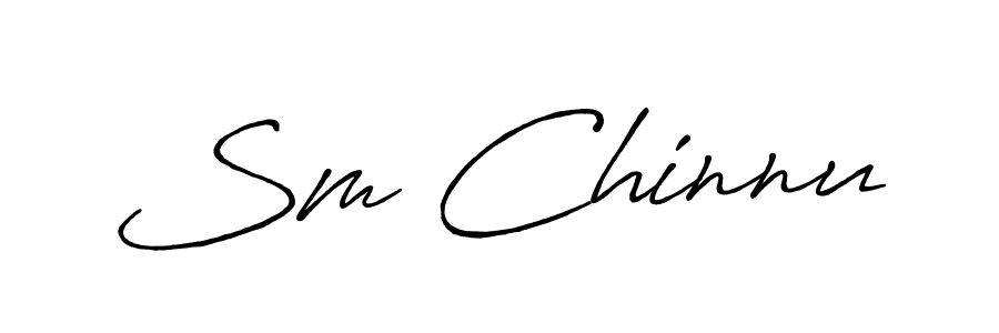 Similarly Antro_Vectra_Bolder is the best handwritten signature design. Signature creator online .You can use it as an online autograph creator for name Sm Chinnu. Sm Chinnu signature style 7 images and pictures png