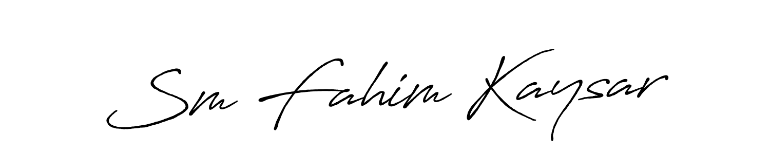 Also You can easily find your signature by using the search form. We will create Sm Fahim Kaysar name handwritten signature images for you free of cost using Antro_Vectra_Bolder sign style. Sm Fahim Kaysar signature style 7 images and pictures png