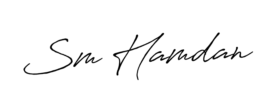 if you are searching for the best signature style for your name Sm Hamdan. so please give up your signature search. here we have designed multiple signature styles  using Antro_Vectra_Bolder. Sm Hamdan signature style 7 images and pictures png