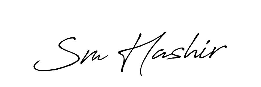 How to make Sm Hashir signature? Antro_Vectra_Bolder is a professional autograph style. Create handwritten signature for Sm Hashir name. Sm Hashir signature style 7 images and pictures png