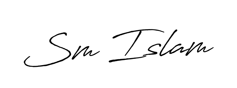 Once you've used our free online signature maker to create your best signature Antro_Vectra_Bolder style, it's time to enjoy all of the benefits that Sm Islam name signing documents. Sm Islam signature style 7 images and pictures png