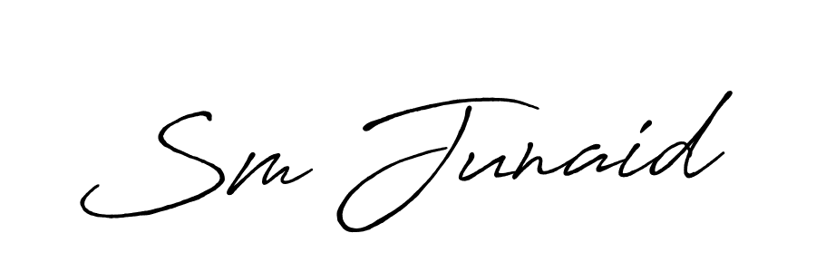 Also we have Sm Junaid name is the best signature style. Create professional handwritten signature collection using Antro_Vectra_Bolder autograph style. Sm Junaid signature style 7 images and pictures png