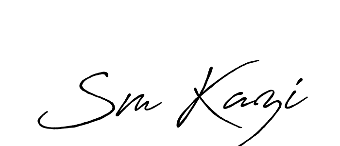 Sm Kazi stylish signature style. Best Handwritten Sign (Antro_Vectra_Bolder) for my name. Handwritten Signature Collection Ideas for my name Sm Kazi. Sm Kazi signature style 7 images and pictures png