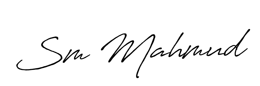 The best way (Antro_Vectra_Bolder) to make a short signature is to pick only two or three words in your name. The name Sm Mahmud include a total of six letters. For converting this name. Sm Mahmud signature style 7 images and pictures png
