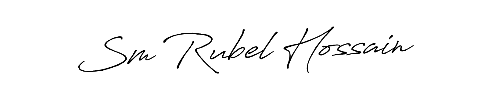 It looks lik you need a new signature style for name Sm Rubel Hossain. Design unique handwritten (Antro_Vectra_Bolder) signature with our free signature maker in just a few clicks. Sm Rubel Hossain signature style 7 images and pictures png