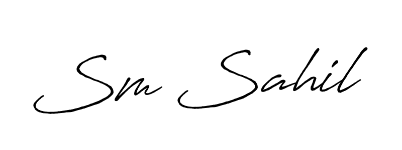 How to Draw Sm Sahil signature style? Antro_Vectra_Bolder is a latest design signature styles for name Sm Sahil. Sm Sahil signature style 7 images and pictures png