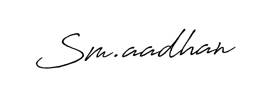 How to make Sm.aadhan signature? Antro_Vectra_Bolder is a professional autograph style. Create handwritten signature for Sm.aadhan name. Sm.aadhan signature style 7 images and pictures png