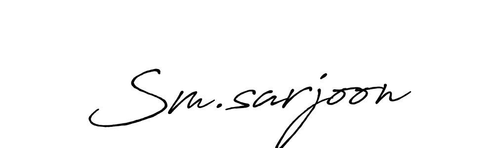 How to make Sm.sarjoon name signature. Use Antro_Vectra_Bolder style for creating short signs online. This is the latest handwritten sign. Sm.sarjoon signature style 7 images and pictures png