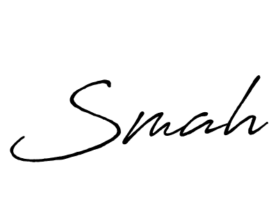 Also You can easily find your signature by using the search form. We will create Smah name handwritten signature images for you free of cost using Antro_Vectra_Bolder sign style. Smah signature style 7 images and pictures png