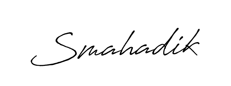 Also You can easily find your signature by using the search form. We will create Smahadik name handwritten signature images for you free of cost using Antro_Vectra_Bolder sign style. Smahadik signature style 7 images and pictures png