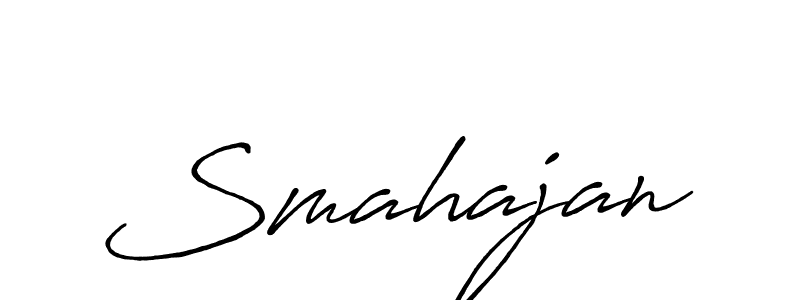 The best way (Antro_Vectra_Bolder) to make a short signature is to pick only two or three words in your name. The name Smahajan include a total of six letters. For converting this name. Smahajan signature style 7 images and pictures png