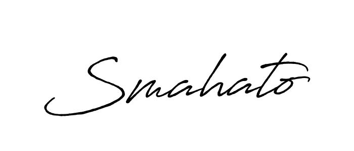 Also You can easily find your signature by using the search form. We will create Smahato name handwritten signature images for you free of cost using Antro_Vectra_Bolder sign style. Smahato signature style 7 images and pictures png