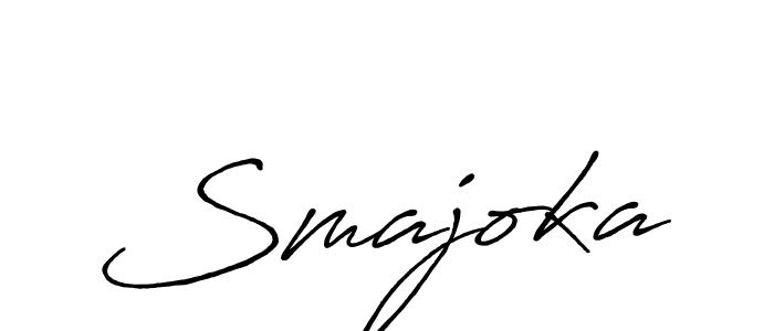 Antro_Vectra_Bolder is a professional signature style that is perfect for those who want to add a touch of class to their signature. It is also a great choice for those who want to make their signature more unique. Get Smajoka name to fancy signature for free. Smajoka signature style 7 images and pictures png