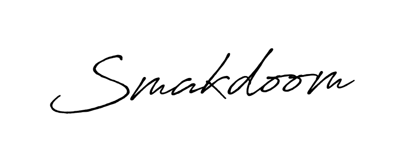 Once you've used our free online signature maker to create your best signature Antro_Vectra_Bolder style, it's time to enjoy all of the benefits that Smakdoom name signing documents. Smakdoom signature style 7 images and pictures png