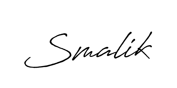 Also we have Smalik name is the best signature style. Create professional handwritten signature collection using Antro_Vectra_Bolder autograph style. Smalik signature style 7 images and pictures png