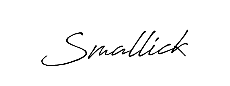 Smallick stylish signature style. Best Handwritten Sign (Antro_Vectra_Bolder) for my name. Handwritten Signature Collection Ideas for my name Smallick. Smallick signature style 7 images and pictures png