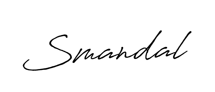 The best way (Antro_Vectra_Bolder) to make a short signature is to pick only two or three words in your name. The name Smandal include a total of six letters. For converting this name. Smandal signature style 7 images and pictures png