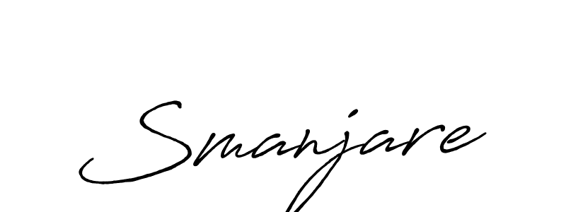 Also we have Smanjare name is the best signature style. Create professional handwritten signature collection using Antro_Vectra_Bolder autograph style. Smanjare signature style 7 images and pictures png