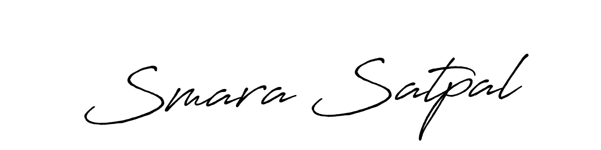 Similarly Antro_Vectra_Bolder is the best handwritten signature design. Signature creator online .You can use it as an online autograph creator for name Smara Satpal. Smara Satpal signature style 7 images and pictures png