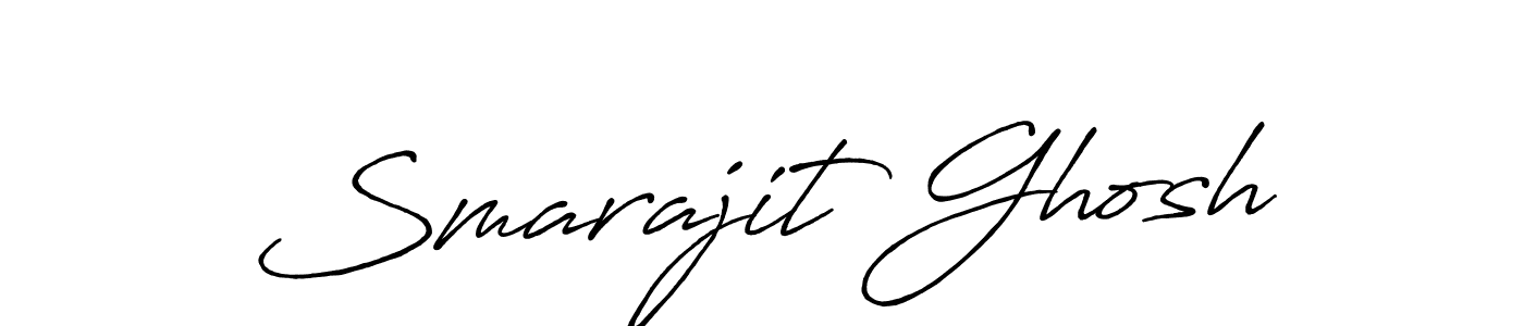 How to make Smarajit Ghosh name signature. Use Antro_Vectra_Bolder style for creating short signs online. This is the latest handwritten sign. Smarajit Ghosh signature style 7 images and pictures png