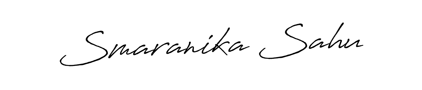 Design your own signature with our free online signature maker. With this signature software, you can create a handwritten (Antro_Vectra_Bolder) signature for name Smaranika Sahu. Smaranika Sahu signature style 7 images and pictures png