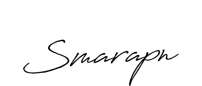 Use a signature maker to create a handwritten signature online. With this signature software, you can design (Antro_Vectra_Bolder) your own signature for name Smarapn. Smarapn signature style 7 images and pictures png