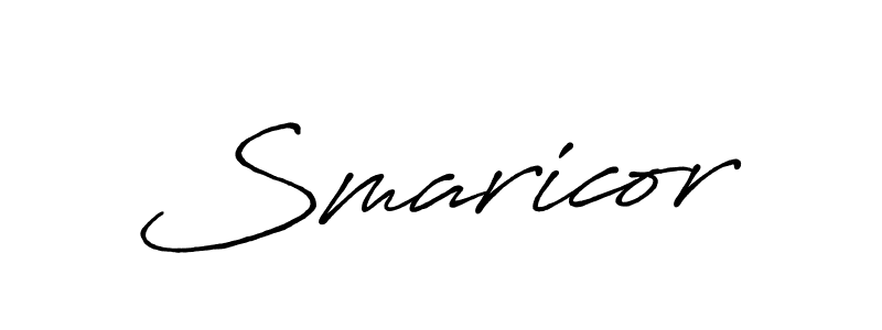 Smaricor stylish signature style. Best Handwritten Sign (Antro_Vectra_Bolder) for my name. Handwritten Signature Collection Ideas for my name Smaricor. Smaricor signature style 7 images and pictures png