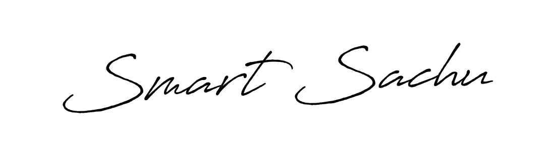 Use a signature maker to create a handwritten signature online. With this signature software, you can design (Antro_Vectra_Bolder) your own signature for name Smart Sachu. Smart Sachu signature style 7 images and pictures png