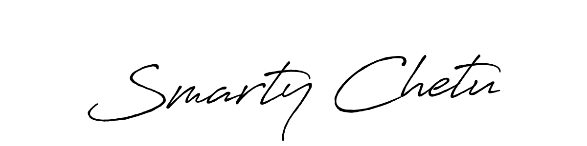 How to Draw Smarty Chetu signature style? Antro_Vectra_Bolder is a latest design signature styles for name Smarty Chetu. Smarty Chetu signature style 7 images and pictures png