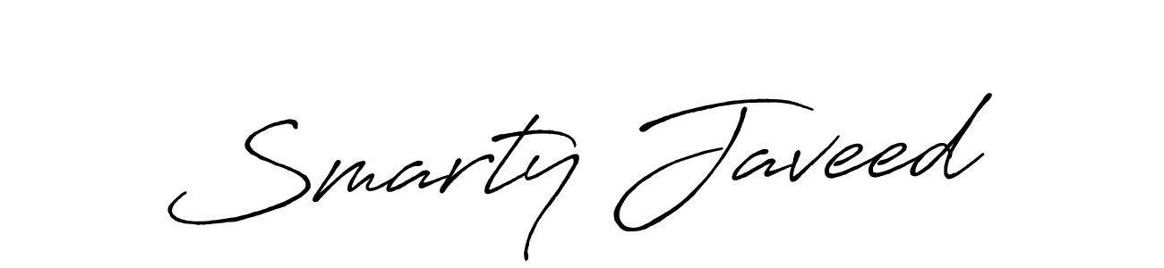 Also we have Smarty Javeed name is the best signature style. Create professional handwritten signature collection using Antro_Vectra_Bolder autograph style. Smarty Javeed signature style 7 images and pictures png