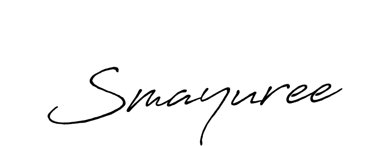 Antro_Vectra_Bolder is a professional signature style that is perfect for those who want to add a touch of class to their signature. It is also a great choice for those who want to make their signature more unique. Get Smayuree name to fancy signature for free. Smayuree signature style 7 images and pictures png