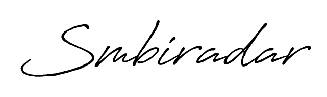 Get an exclusive digital autograph for Smbiradar. The Antro_Vectra_Bolder typeface captures the charm of real penmanship on paper. Smbiradar signature style 7 images and pictures png
