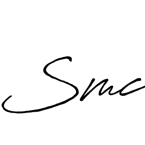 if you are searching for the best signature style for your name Smc. so please give up your signature search. here we have designed multiple signature styles  using Antro_Vectra_Bolder. Smc signature style 7 images and pictures png