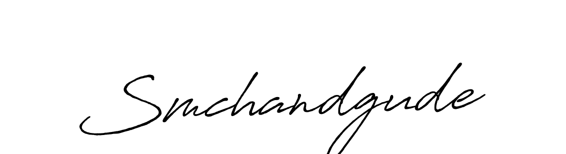 Use a signature maker to create a handwritten signature online. With this signature software, you can design (Antro_Vectra_Bolder) your own signature for name Smchandgude. Smchandgude signature style 7 images and pictures png