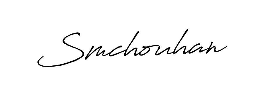 Create a beautiful signature design for name Smchouhan. With this signature (Antro_Vectra_Bolder) fonts, you can make a handwritten signature for free. Smchouhan signature style 7 images and pictures png