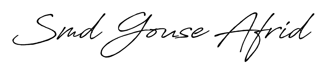 Also we have Smd Gouse Afrid name is the best signature style. Create professional handwritten signature collection using Antro_Vectra_Bolder autograph style. Smd Gouse Afrid signature style 7 images and pictures png