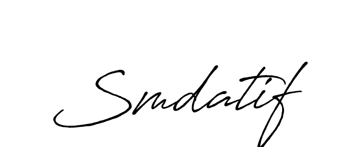 Also You can easily find your signature by using the search form. We will create Smdatif name handwritten signature images for you free of cost using Antro_Vectra_Bolder sign style. Smdatif signature style 7 images and pictures png