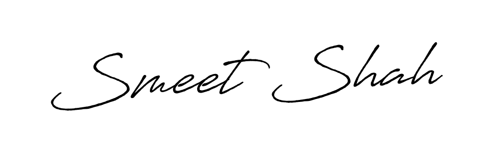 This is the best signature style for the Smeet Shah name. Also you like these signature font (Antro_Vectra_Bolder). Mix name signature. Smeet Shah signature style 7 images and pictures png