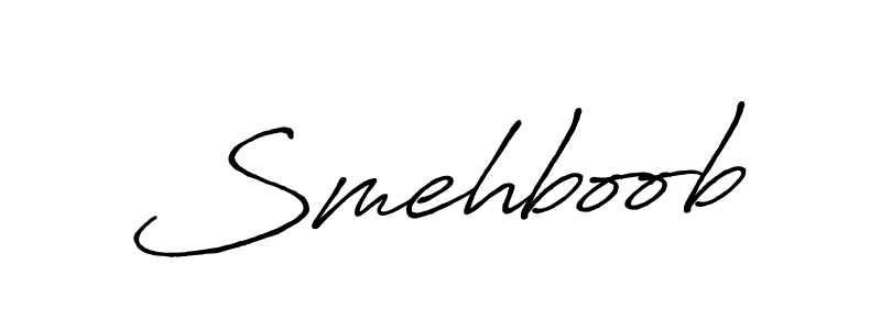 Create a beautiful signature design for name Smehboob. With this signature (Antro_Vectra_Bolder) fonts, you can make a handwritten signature for free. Smehboob signature style 7 images and pictures png