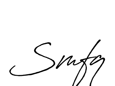 Use a signature maker to create a handwritten signature online. With this signature software, you can design (Antro_Vectra_Bolder) your own signature for name Smfq. Smfq signature style 7 images and pictures png