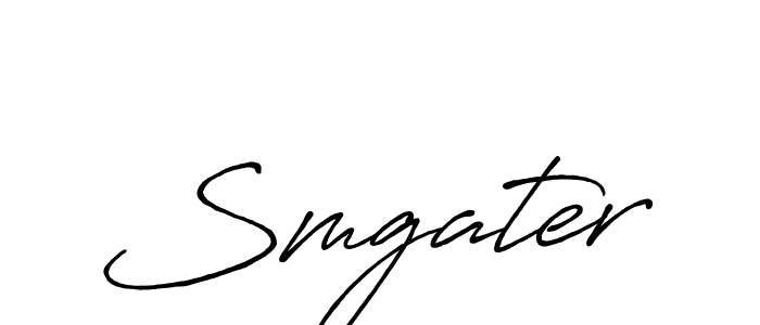 Create a beautiful signature design for name Smgater. With this signature (Antro_Vectra_Bolder) fonts, you can make a handwritten signature for free. Smgater signature style 7 images and pictures png