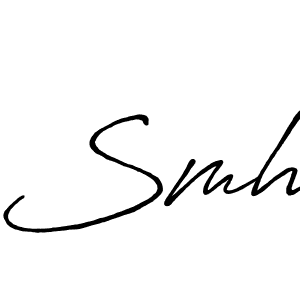 How to make Smh name signature. Use Antro_Vectra_Bolder style for creating short signs online. This is the latest handwritten sign. Smh signature style 7 images and pictures png