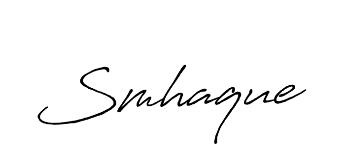 Make a beautiful signature design for name Smhaque. Use this online signature maker to create a handwritten signature for free. Smhaque signature style 7 images and pictures png