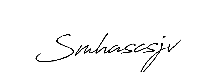 How to make Smhascsjv name signature. Use Antro_Vectra_Bolder style for creating short signs online. This is the latest handwritten sign. Smhascsjv signature style 7 images and pictures png