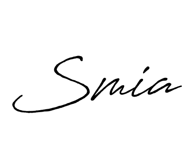 Design your own signature with our free online signature maker. With this signature software, you can create a handwritten (Antro_Vectra_Bolder) signature for name Smia. Smia signature style 7 images and pictures png