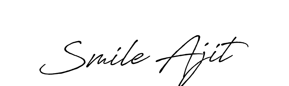 It looks lik you need a new signature style for name Smile Ajit. Design unique handwritten (Antro_Vectra_Bolder) signature with our free signature maker in just a few clicks. Smile Ajit signature style 7 images and pictures png