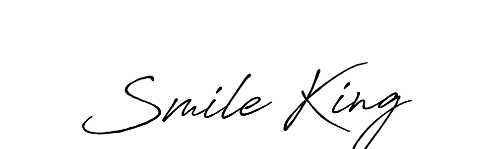 Make a short Smile King signature style. Manage your documents anywhere anytime using Antro_Vectra_Bolder. Create and add eSignatures, submit forms, share and send files easily. Smile King signature style 7 images and pictures png