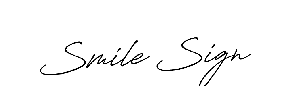 Also we have Smile Sign name is the best signature style. Create professional handwritten signature collection using Antro_Vectra_Bolder autograph style. Smile Sign signature style 7 images and pictures png